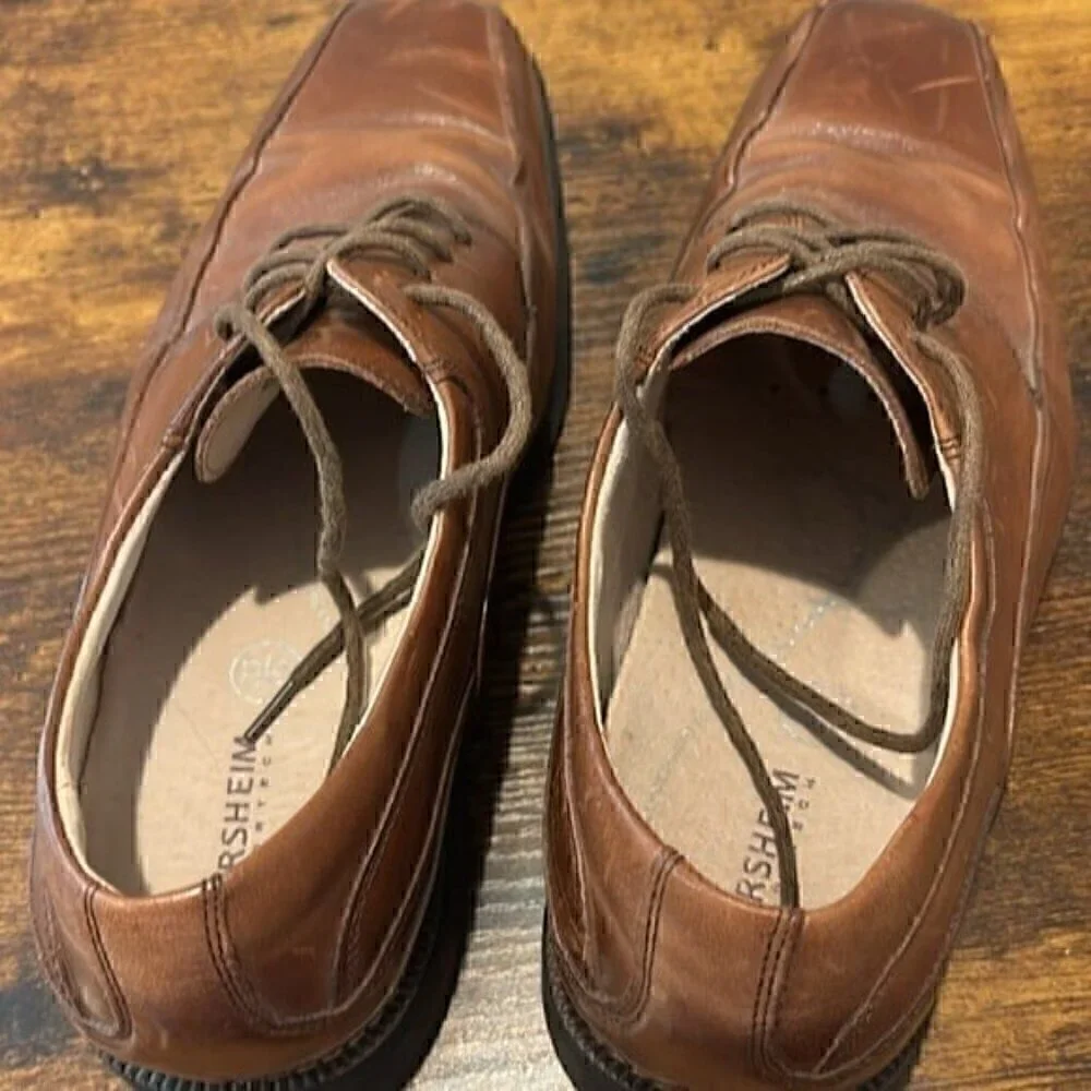 Florsheim Oxfords Men's Brown Leather Lace-up Casual Dress Shoes size 8.5 D